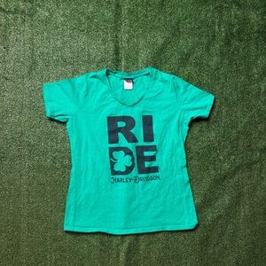 Harley-Davidson Teal Graphic Tee